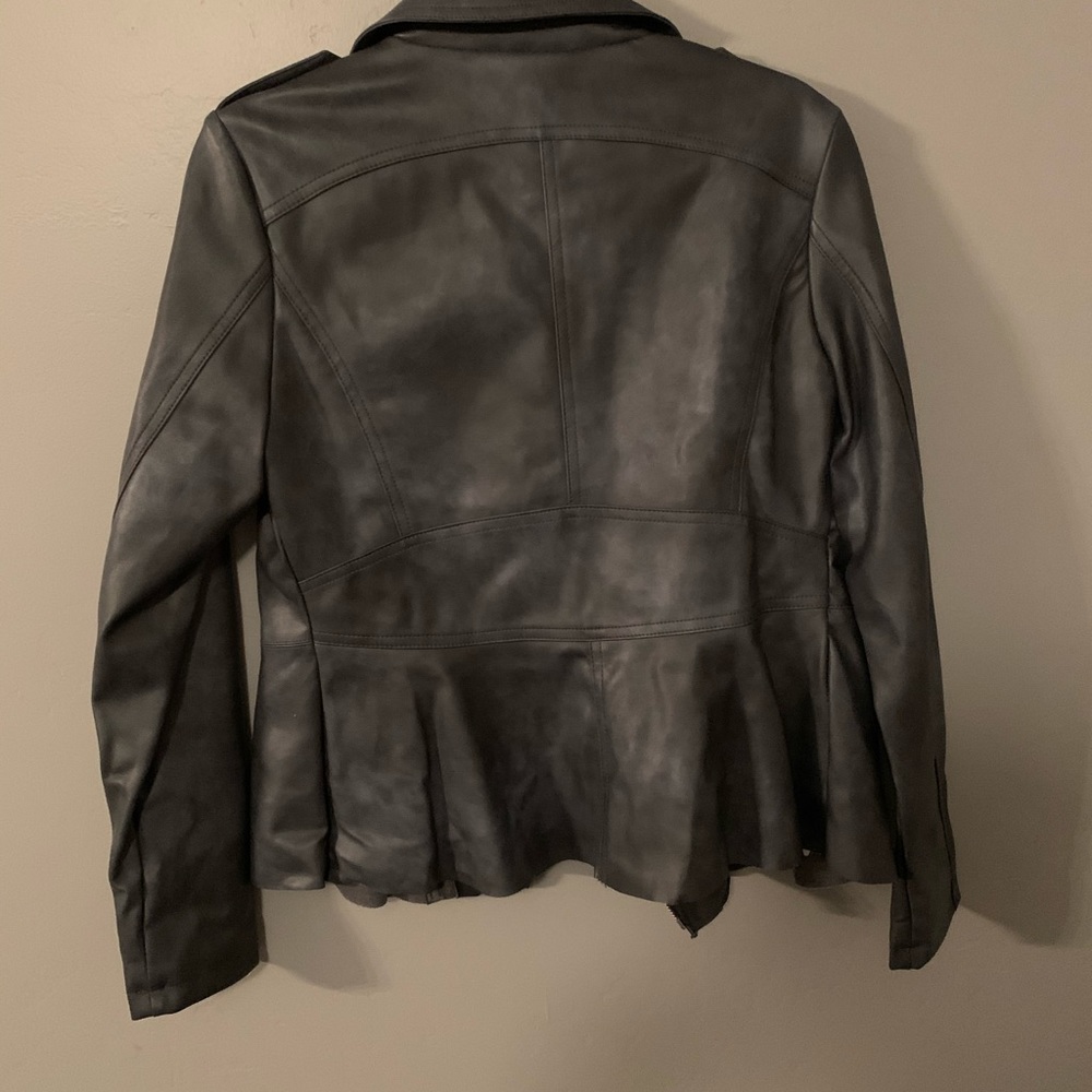 Blue Leather Jacket - image 3